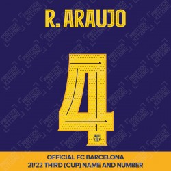 [COMING SOON] R. Araujo 4 (OFFICIAL FC BARCELONA 202021 Home and 21/22 Third Cup Competition NAME AND NUMBERING - PLAYER VERSION)